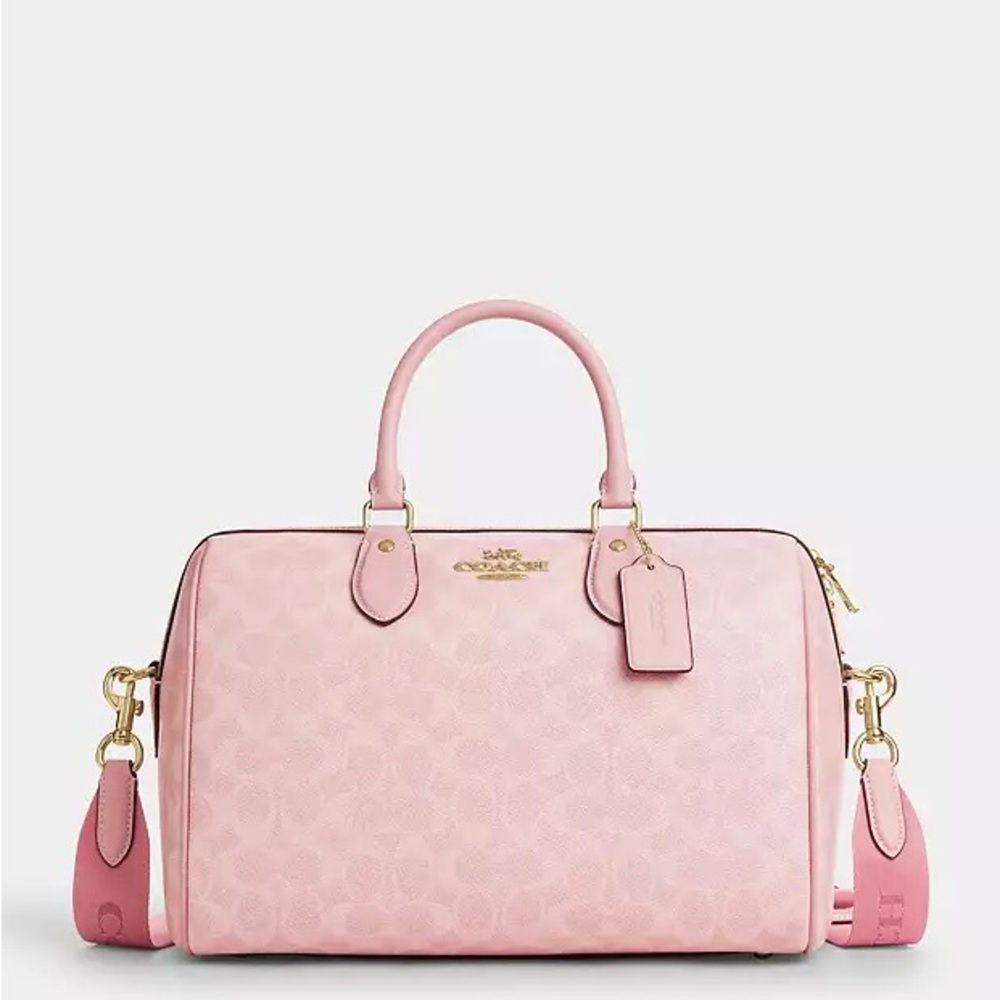 Coach Large Rowan in Powder Pink